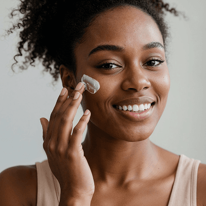 Woman smiling